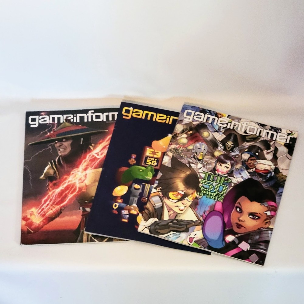 Game Informer #313 Mortal Kombat Top 50 Games #286 & Hot 50 Xbox #292 Lot of 3